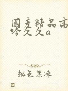 国产精品高潮呻吟久久a