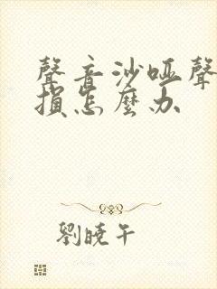 声音沙哑声带受损怎么办