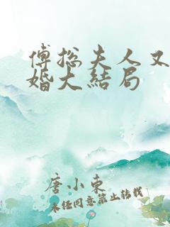 傅总夫人又闹离婚大结局