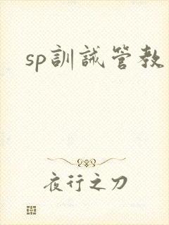 sp训诫管教文