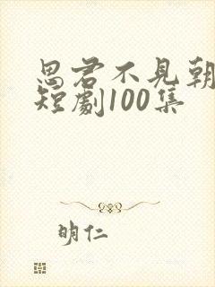 思君不见朝与暮短剧100集
