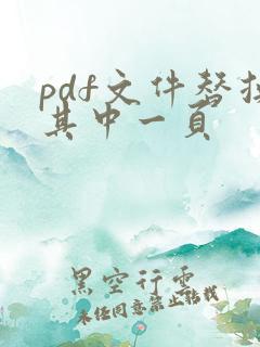 pdf文件替换其中一页