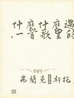 什么什么遇见你,一首歌里的歌词