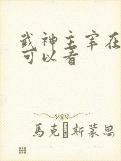 武神主宰在哪里可以看
