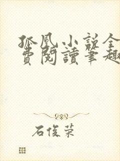 孤凰小说全文免费阅读笔趣阁