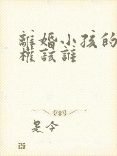 离婚小孩的抚养权该谁
