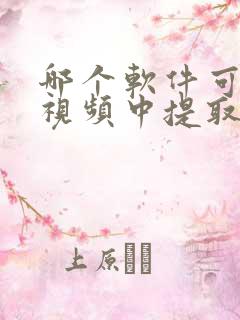 哪个软件可以从视频中提取音频