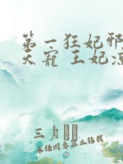 第一狂妃邪王逆天宠 王妃凉凉