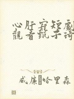 心肝宠短剧免费观看甄子琦
