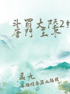 斗罗大陆2绝世唐门 王冬