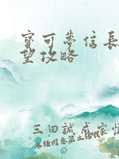 宝可梦信长的野望攻略