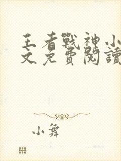 王者战神小说全文免费阅读