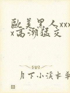 欧美黑人xxxx高潮猛交