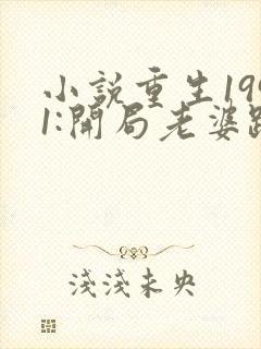小说重生1991:开局老婆跑了免费阅读