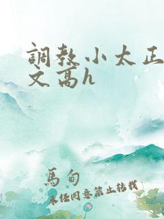 调教小太正肉车文高h