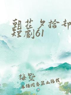 朝花夕拾却已迟短剧61