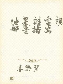 他是谁电视剧在哪台播出