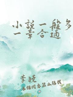 小说一般多少字一章合适