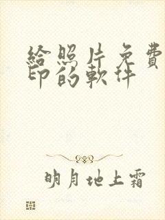 给照片免费加水印的软件