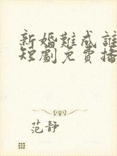 新婚难成谁之错短剧免费播放