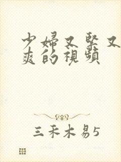 少妇又紧又湿又爽的视频