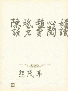陈斌赵心媚的小说免费阅读全文最新