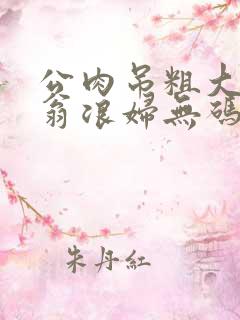 公肉吊粗大双色翁浪妇无码AV