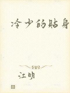 冷少的贴身女人