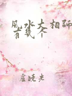 风水大相师女主有几个