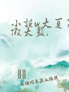 小说w大夏第一假太监,