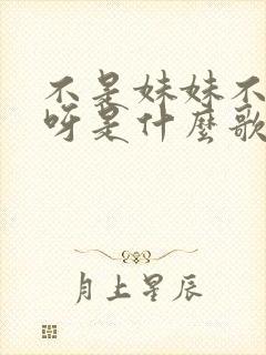 不是妹妹不爱你呀是什么歌