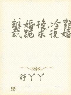 离婚后,冷艳总裁跪求复婚 小说免费阅读