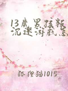 13岁男孩叛逆沉迷游戏怎么办