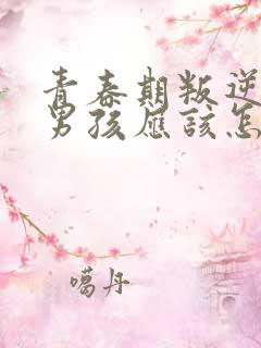 青春期叛逆厌学男孩应该怎么办