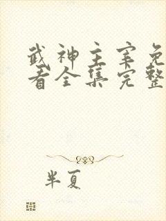 武神主宰免费观看全集完整版