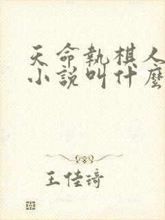 天命执棋人原著小说叫什么名字