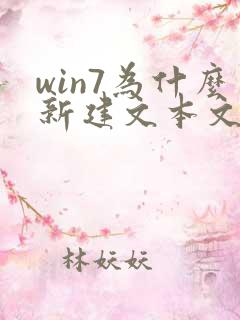 win7为什么新建文本文档没有txt后缀