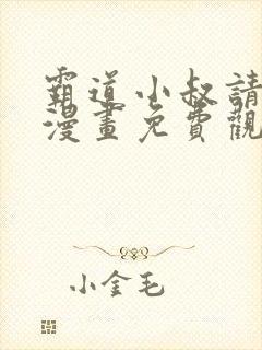霸道小叔请轻撩漫画免费观看6漫画