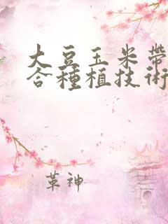 大豆玉米带状复合种植技术手册