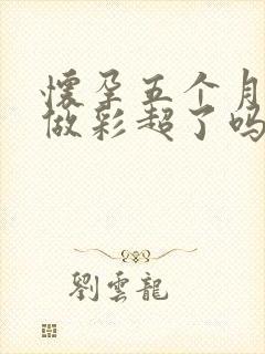 怀孕五个月可以做彩超了吗