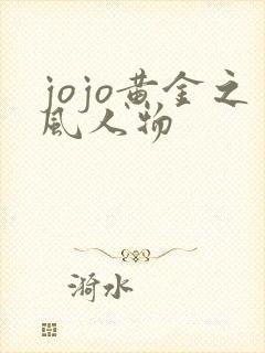 jojo黄金之风人物