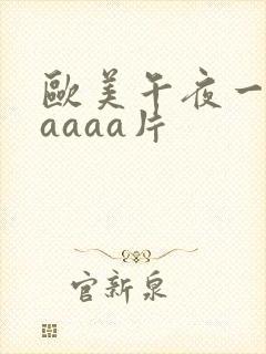 欧美午夜一级aaaaa片