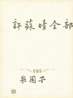 许苏晴全部章节