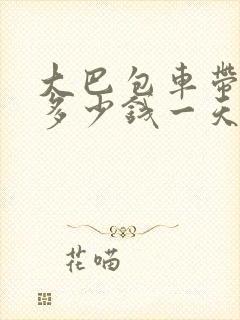 大巴包车带司机多少钱一天