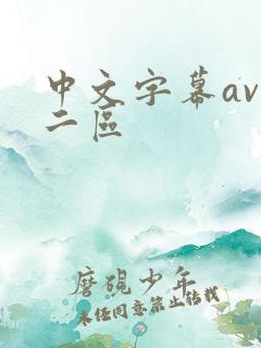 中文字幕av一二区