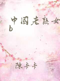 中国老熟女的bb