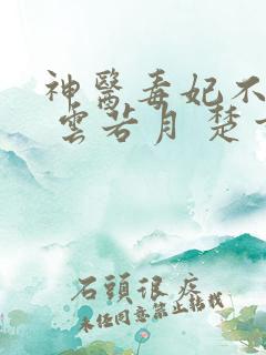 神医毒妃不好惹 云若月 楚玄辰 全集