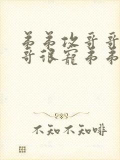 弟弟攻哥哥受哥哥很宠弟弟小说