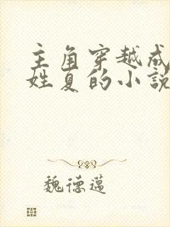 主角穿越成皇子姓夏的小说