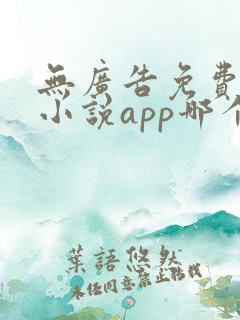 无广告免费阅读小说app哪个好